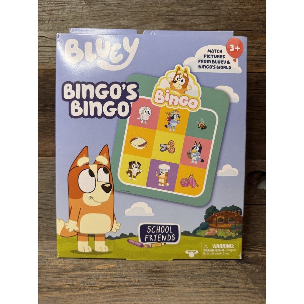 Bluey Bingo's School Friends Game – Ages 3+‎ – New In Box